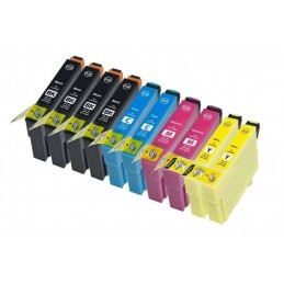 10 cartucce compatibili T0711-712-713-714 (4x nere + 6 colori)